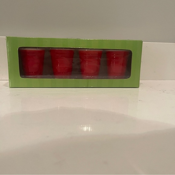 Ceramic shot glasses | Mini Red Cups - Picture 2 of 4